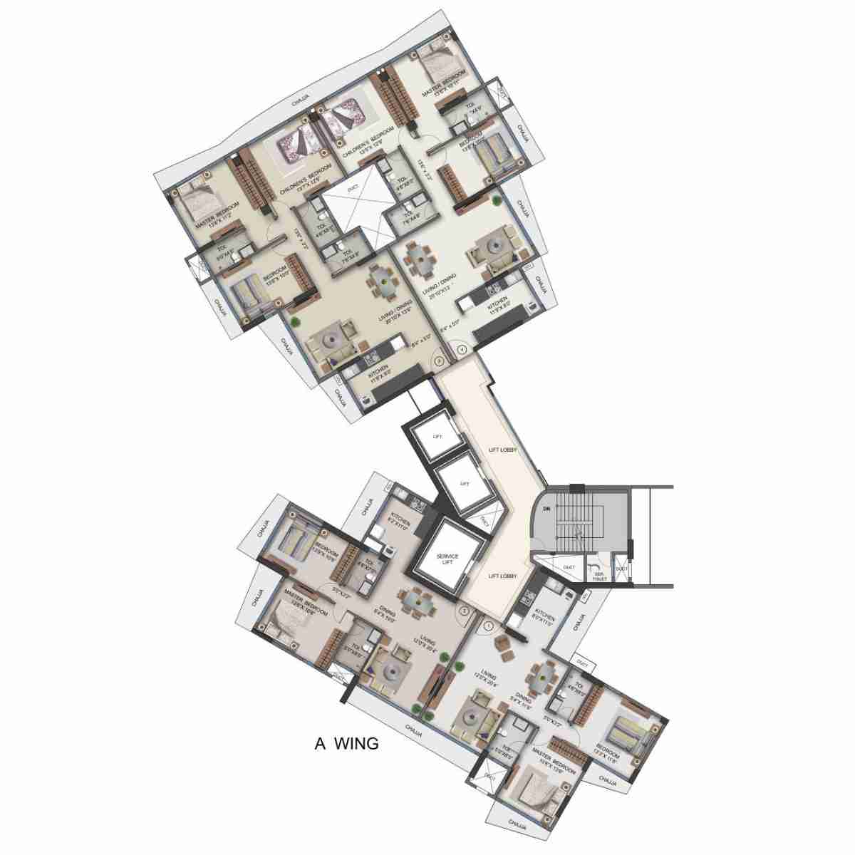 Naman-Habitat-Floor-Plan-Wing-A